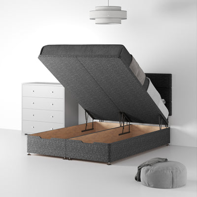 Farrow Bar Linen Ottoman Divan Bed and Headboard