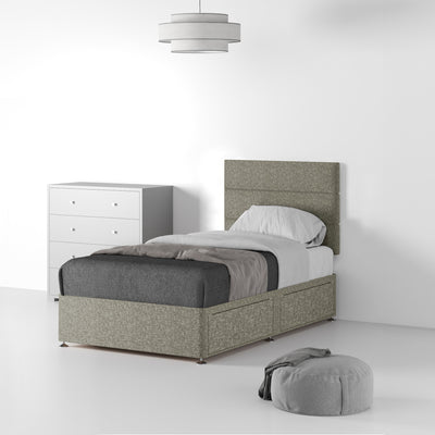 Farrow Bar Linen Divan Bed and Headboard