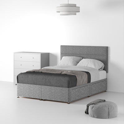 Farrow Bar Linen Divan Bed and Headboard