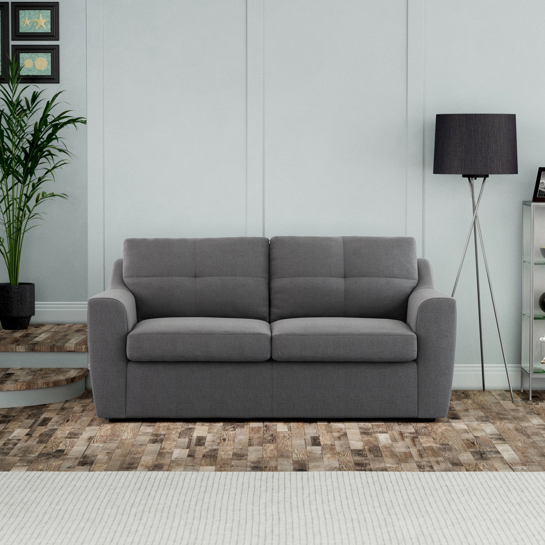 Justin Charcoal Sofa bed from Roseland Furniture