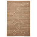 Karin Natural Diamond Patterned Jute Rug from Roseland Furniture