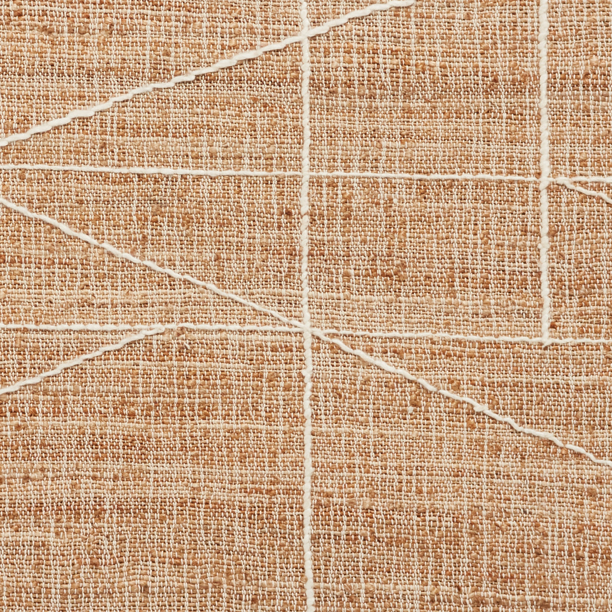 Karin Natural Geometric Patterned Jute Rectangular Rug for Living Room ...