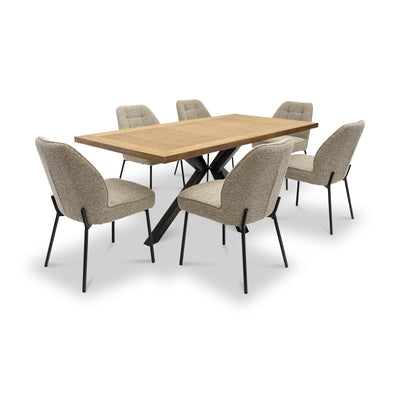 Farlie Oak effect 180cm Dining Table