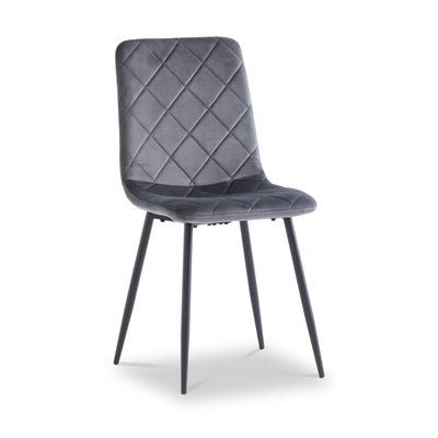 Lois Velvet Quilted Back Dining Chair