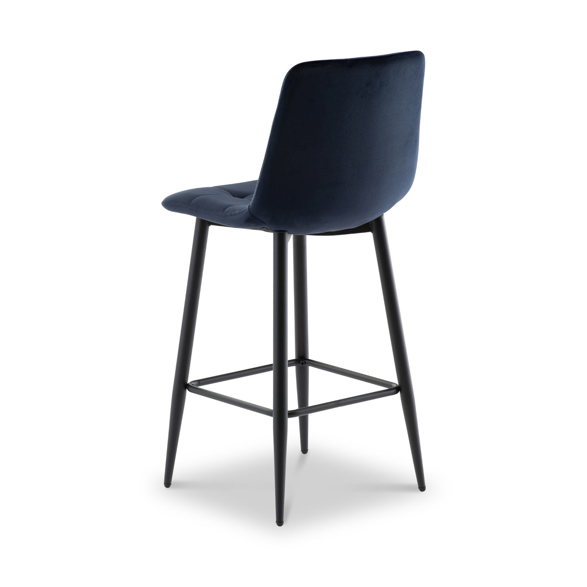 Elin-Velvet-Bar-Stool-Blue from Roseland Furniture
