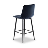Elin-Velvet-Bar-Stool-Blue from Roseland Furniture