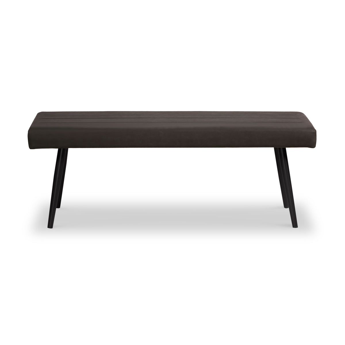 Whitstone Dark Grey Vintage Faux Leather Dining Bench