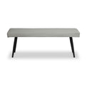 Whitstone Light Grey Faux Leather Dining Bench