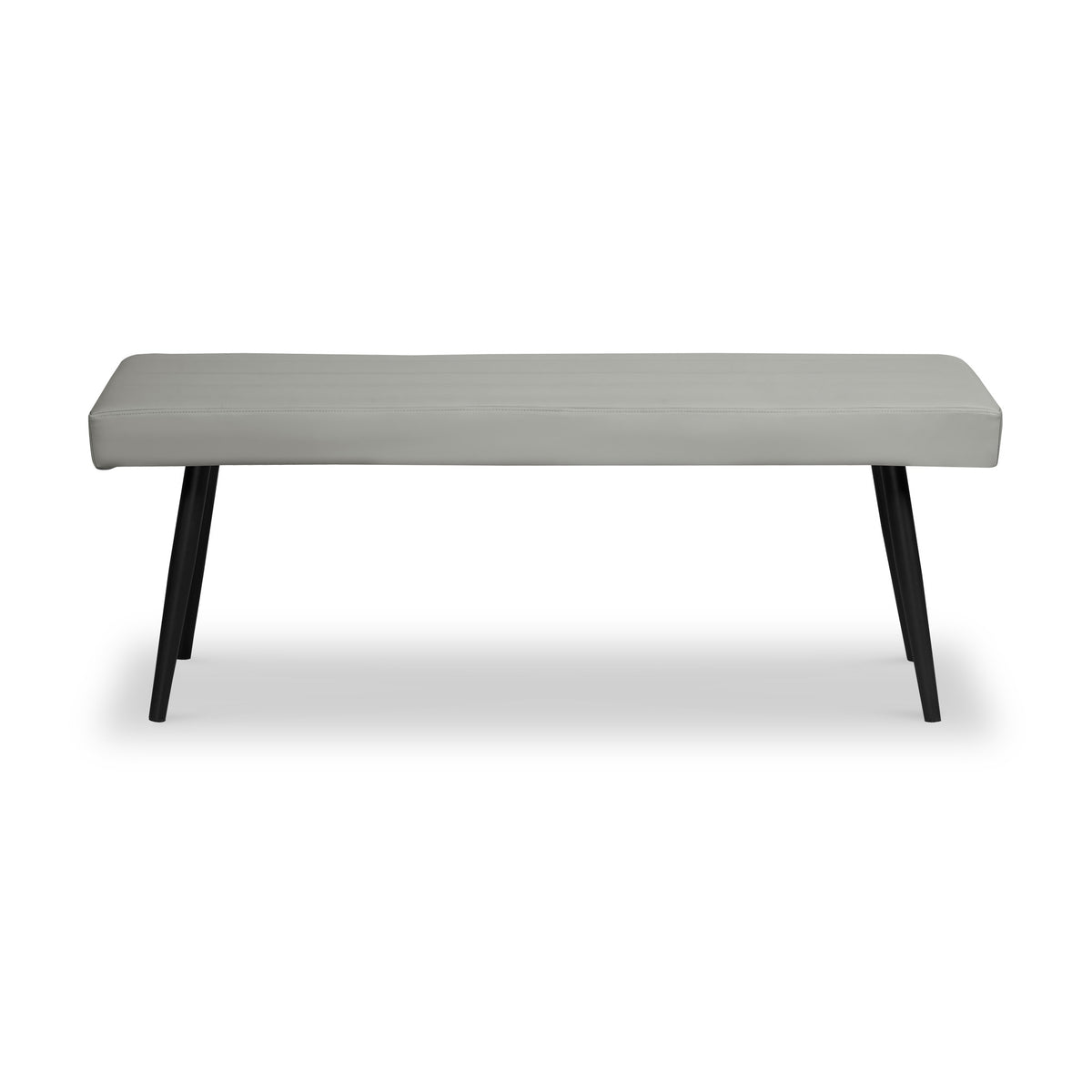 Whitstone Light Grey Faux Leather Dining Bench