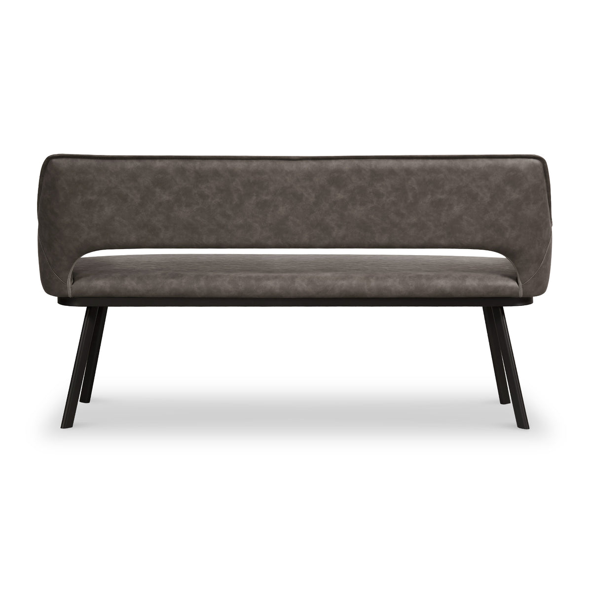 Harley Distressed Faux Leather Dining Bench