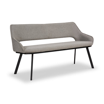 Harley Light Grey Boucle Dining Bench