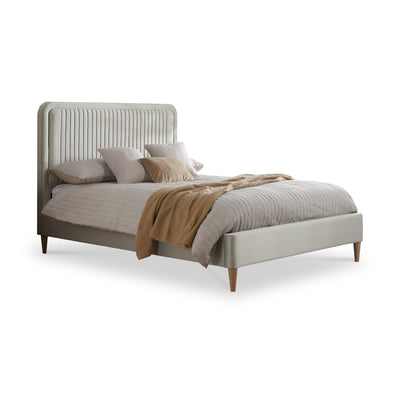Jennifer Stone Velvet Bed Frame
