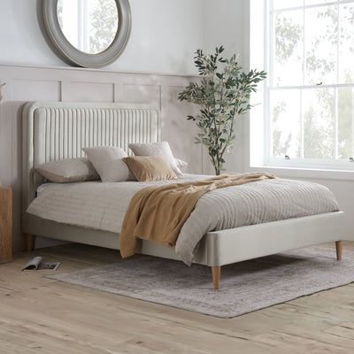 Jennifer Stone Velvet Bed Frame