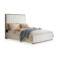 Sara White Boucle Double Bed Frame from Roseland Furniture