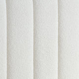 Sara White Boucle Bed Frame