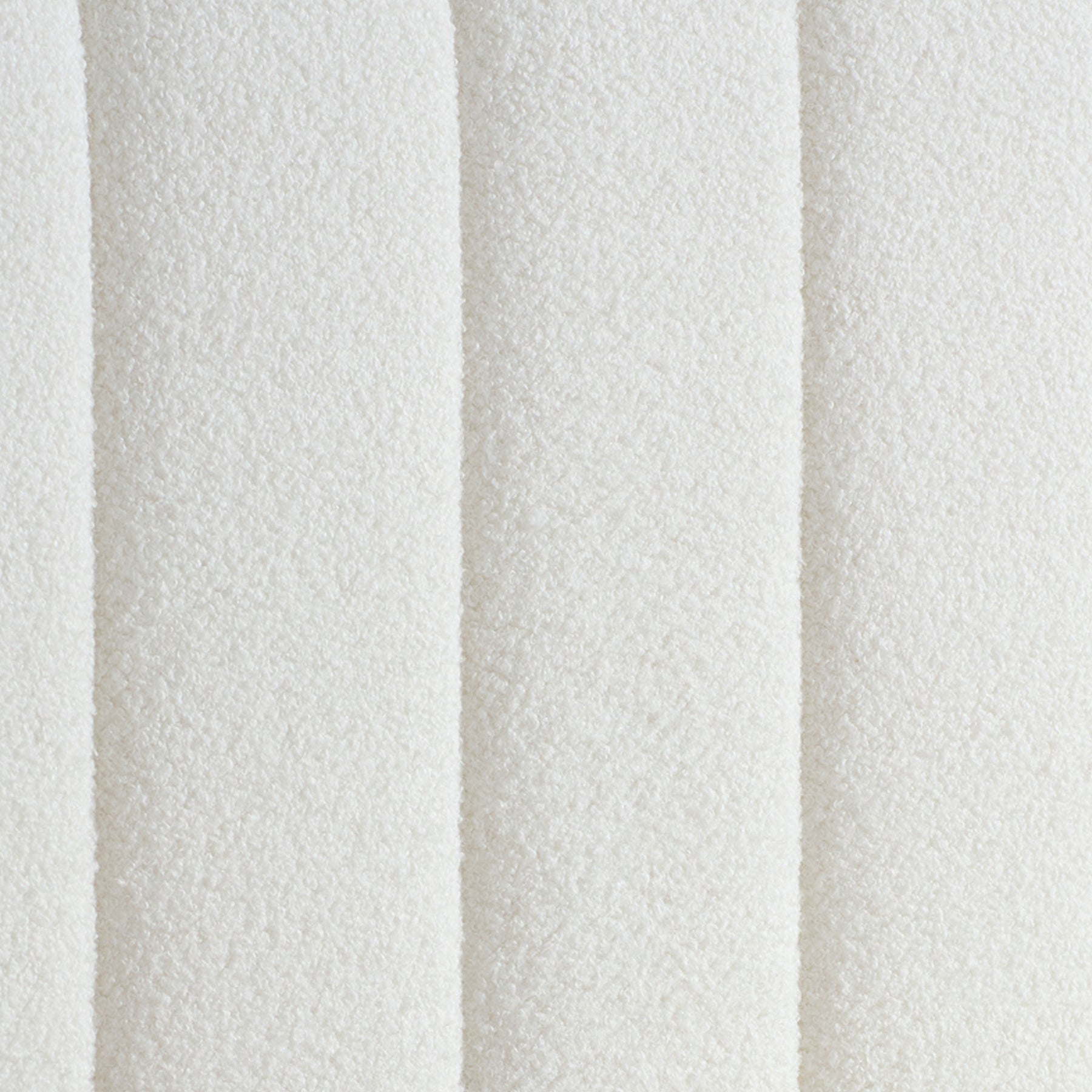 Sara White Boucle Bed Frame