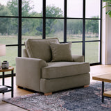 Birchley Soft Chenille Armchair Mink Life1 from Roseland Furniture