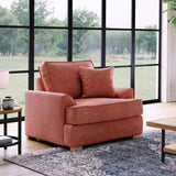 Birchley Soft Chenille Armchair Terra Life1 from Roseland Furniture