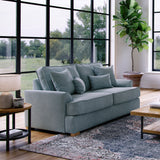 Birchley Soft Chenille 2 Seater Sofa Ice Life1 from Roseland Furniture
