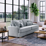 Birchley Soft Chenille 3 Seater Sofa Ice from Roseland Furniture