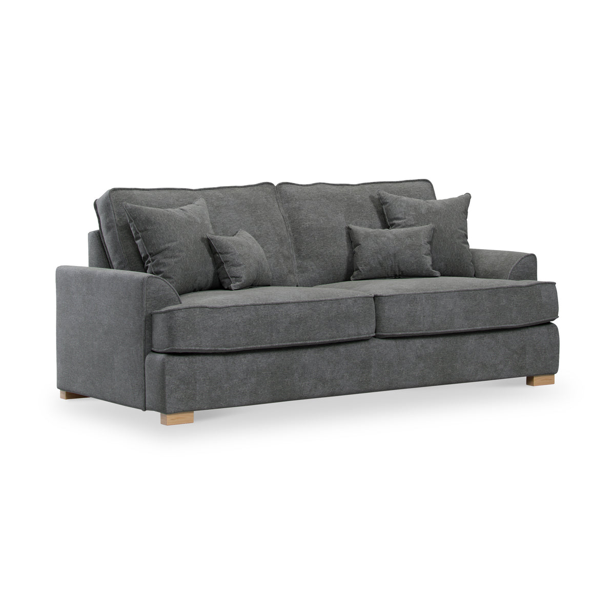 Birchley Soft Chenille 3 Seater Sofa Heather from Roseland Furniture
