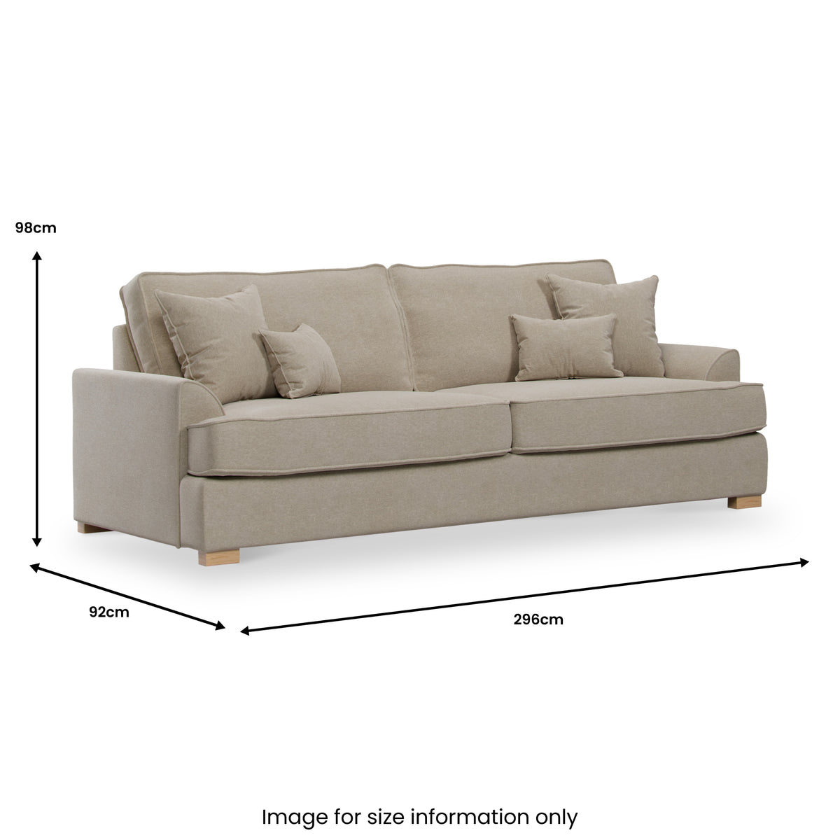 Birchley Soft Chenille 4 Seater from Roseland Furniture