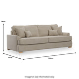 Birchley Soft Chenille 4 Seater from Roseland Furniture