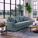 Birchley Soft Chenille 4 Seater Sofa Ice Life1 from Roseland Furniture