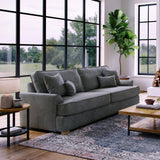 Birchley Soft Chenille 4 Seater Sofa Heather from Roseland Furniture