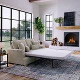 Birchley Soft Chenille 2 Seater Sofabed Linen Life2 from Roseland Furniture