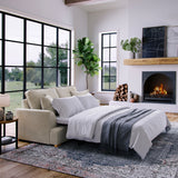 Birchley Soft Chenille 2 Seater Sofabed Linen Life2 from Roseland Furniture
