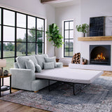 Birchley Soft Chenille 2 Seater Sofabed Ice from Roseland Furniture