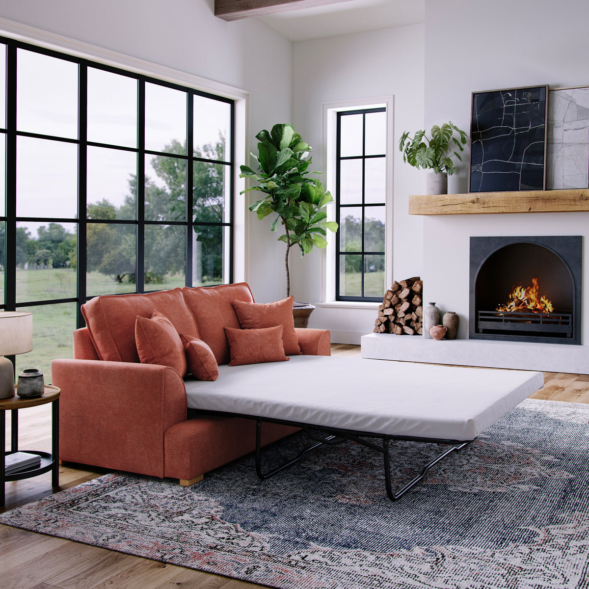 Birchley Soft Chenille 2 Seater Sofabed Terra Life2 from Roseland Furniture
