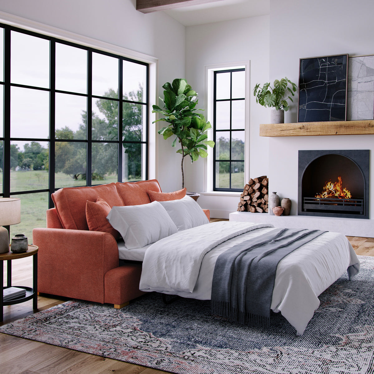 Birchley Soft Chenille 2 Seater Sofabed Terra Life2 from Roseland Furniture