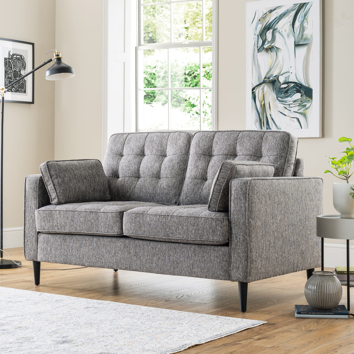 Blake Grey 2 Seater Sofa for living room