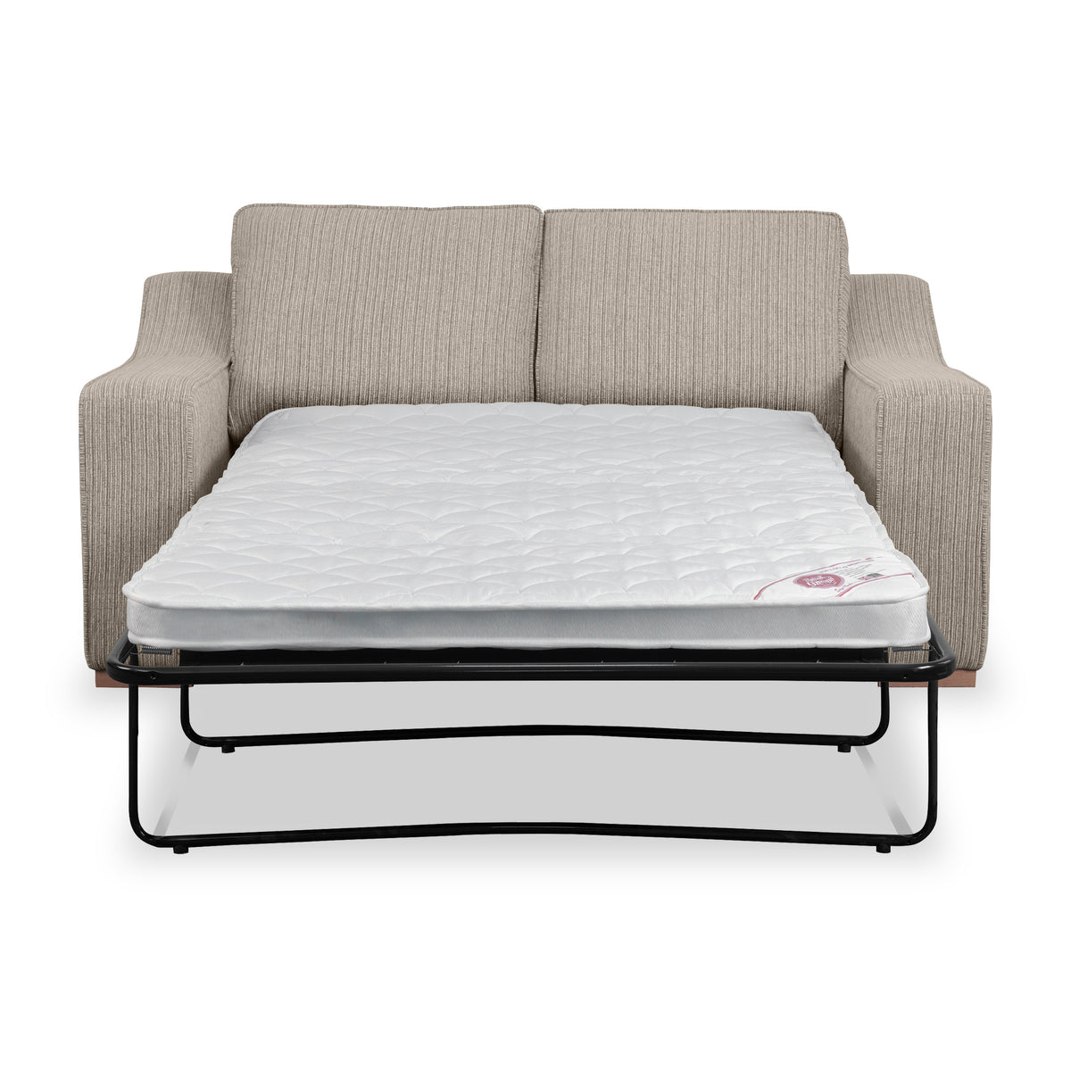 Ashow Beige 2 Seater Sofabed with mattress