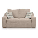 Ashow Beige 2 Seater Sofabed with Maika Beige Scatter Cushions from Roseland Furniture