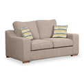Ashow Beige 2 Seater Sofabed with Maika Mustard Scatter Cushions
