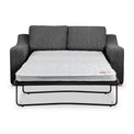 Ashow Charcoal 2 Seater Sofabed with mattress