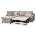 Ashow Beige LEft Hand Corner Sofabed with Maika Dusk Scatter Cushions