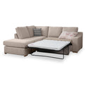 Ashow Beige Left Hand Corner Sofabed with Maika Dusk Scatter Cushions