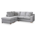 Ashow Silver Left Hand Corner Sofabed with Maika Dusk Scatter Cushions from Roseland furniture