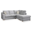 Ashow Silver Right Hand Corner Sofabed with Maika Beige Scatter Cushions from Roseland furniture