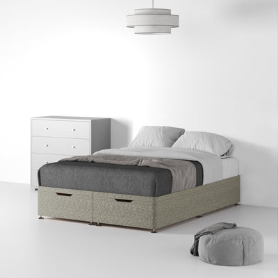 Farrow Linen Ottoman Divan Bed Base