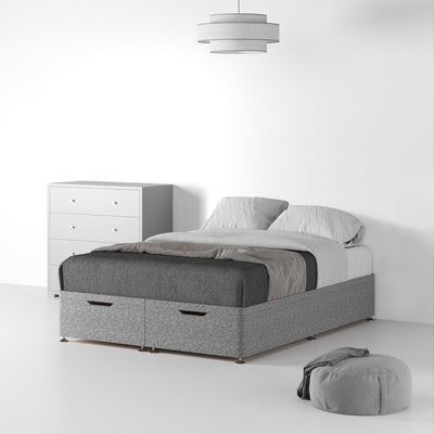 Farrow Linen Ottoman Divan Bed Base