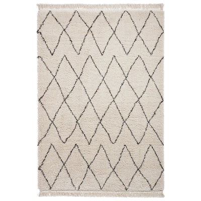 Edie Boho Diamond Shaggy Rug