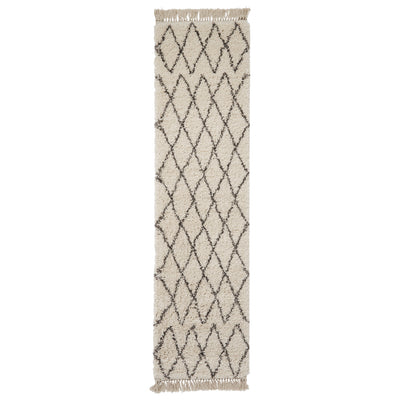 Edie Boho Diamond Shaggy Rug