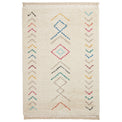Edie Boho Multi Coloured Chevron Shaggy Rug from Roseland Furniture