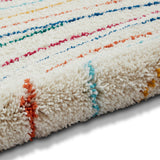 Edie Boho Multi Coloured Dual Rainbow Shaggy Rug