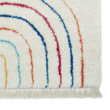 Edie Boho Multi Coloured Dual Rainbow Shaggy Rug